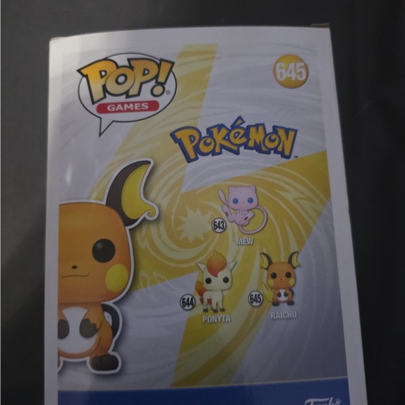 Funko Pop! Games Raichu Figure - Yellow and Brown - Picture 3 of 6